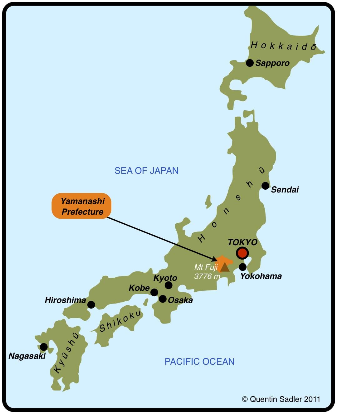 横滨在地图上