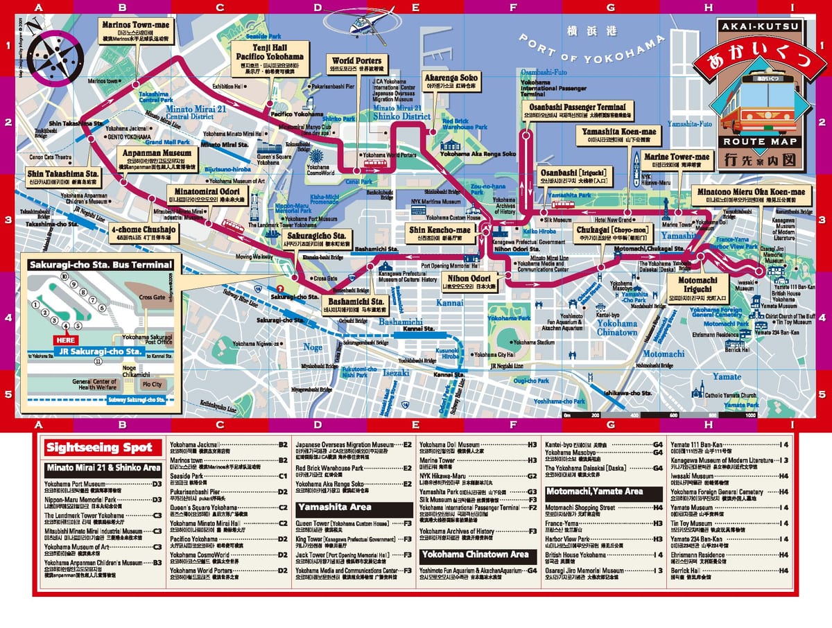 东京横滨地图